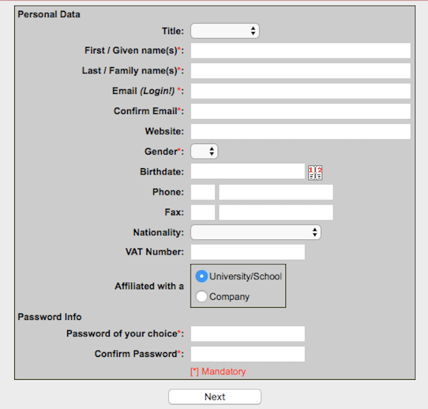A "greedy form" with many fields