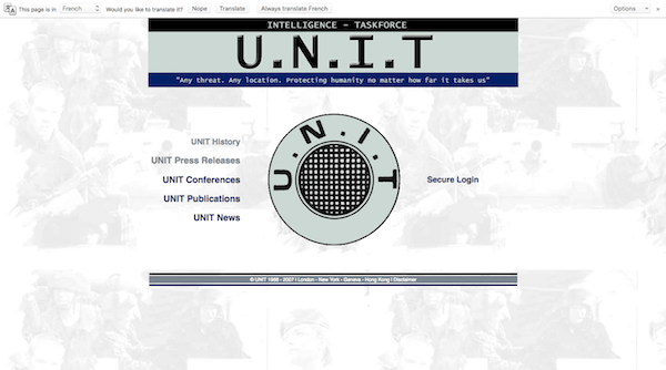 Scary Website - Doctor Who UNIT