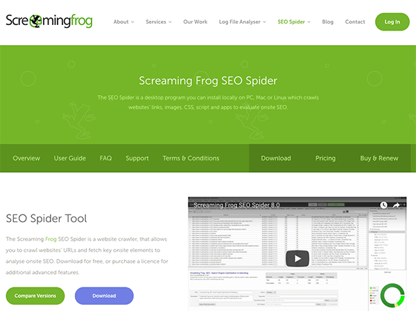 Screaming Frog SEO Spider