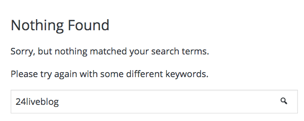 404 page on WordPress.org for 24liveblog