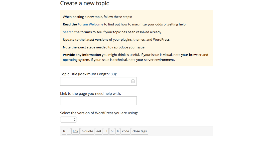 Plugin Conflicts - Submit Support Ticket