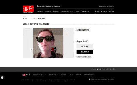 VR in WordPress - Ray-Ban