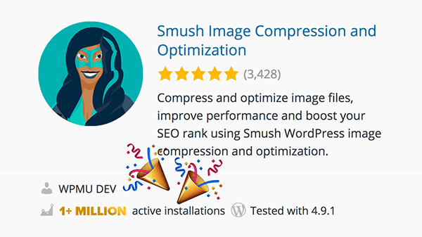 1 million active Smush installs