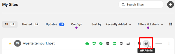 The Hub - Access WP Admin