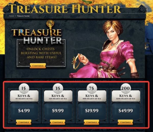Conversion Rate Optimization - Treasure Hunter Page Updated 1