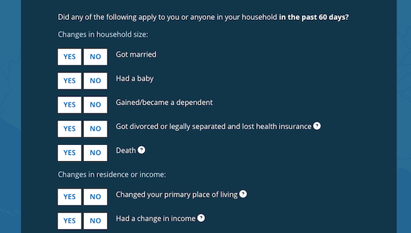 Major Life Change - Special Enrollment Period