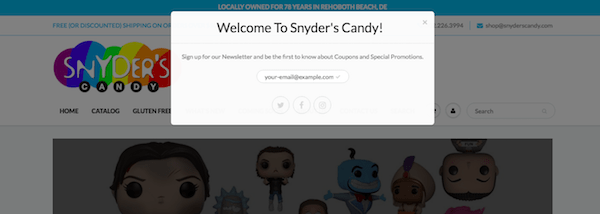 Physical Storefronts - Snyder's Candy Coupons