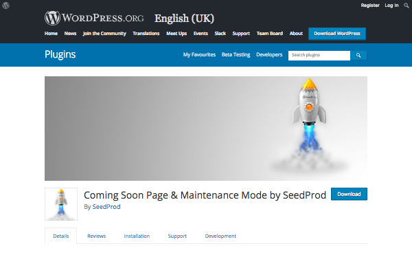 coming soon plugin