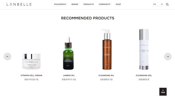 Design the First Page of Your eCommerce Site Lanbelle Images