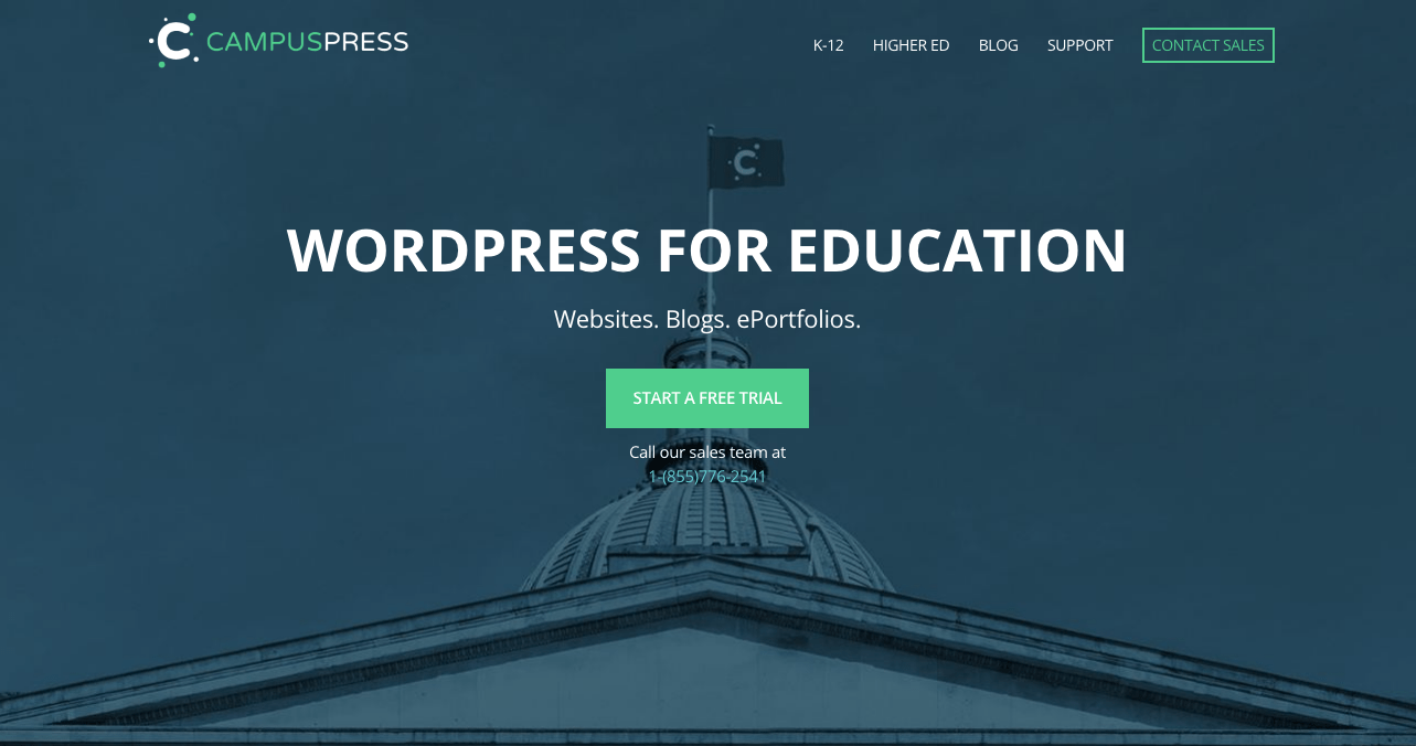 CampusPress Home page
