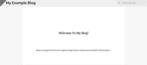 Preview your blogger web page