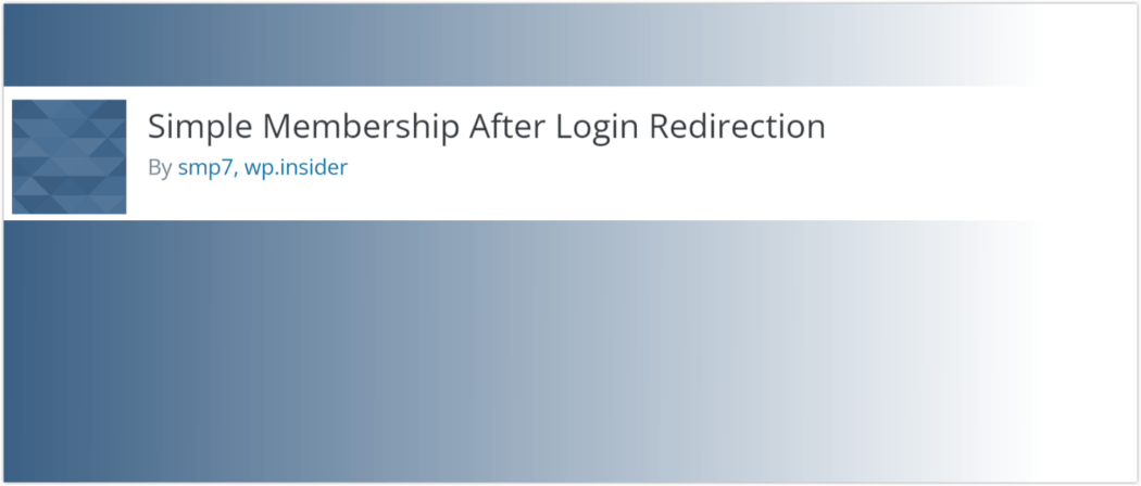 Simple Membership After Login Redirection