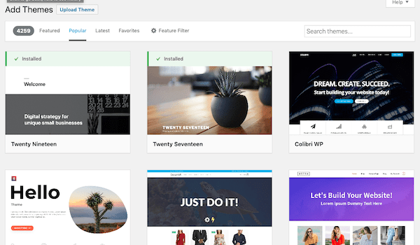take advantage of free WordPress themes