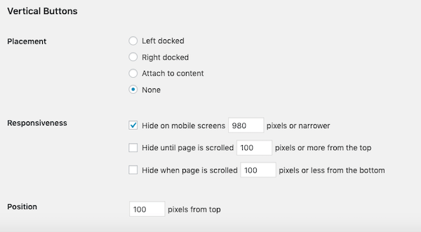 Change the vertical style of your buttons