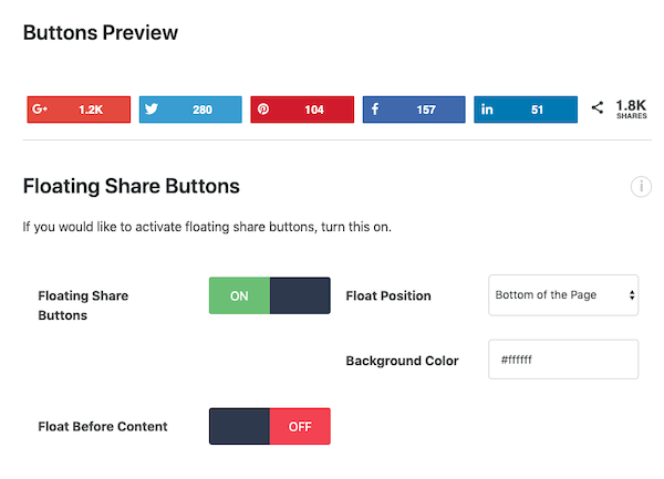 Adjust the style of your social share buttons