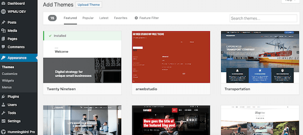 add themes and add a better look to your website