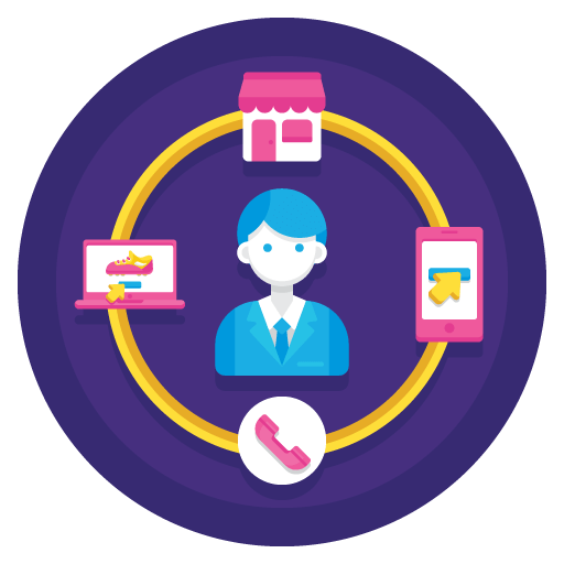 Illustration of Omnichannel eCommerce trend marketing