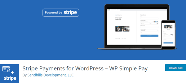 Stripe Payments for WordPress – WP Simple Pay image