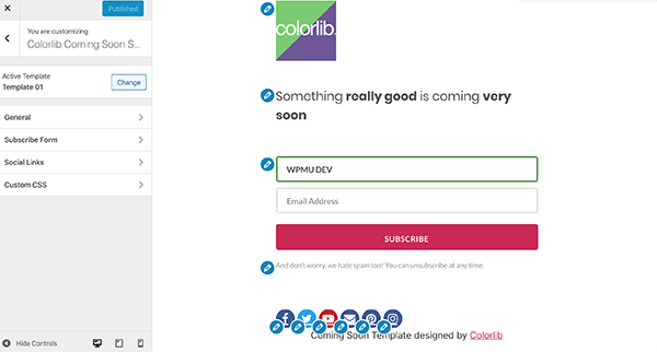 ColorLib sign-up form.