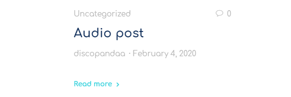 Example of an audio post using the standard post format.