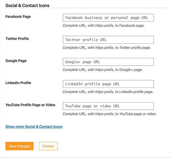 Under Construction social links.