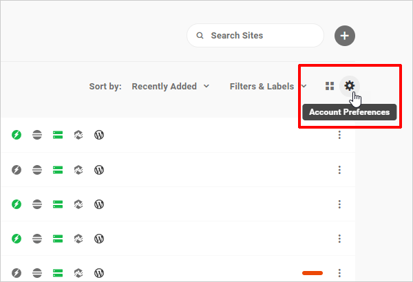 The Hub - Account Preferences