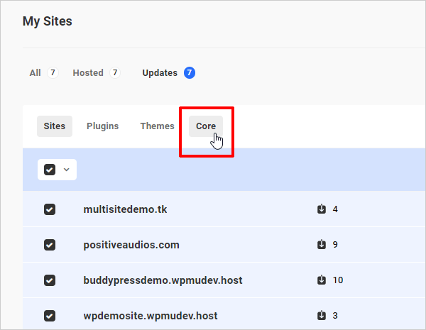 The Hub - Updates: Core