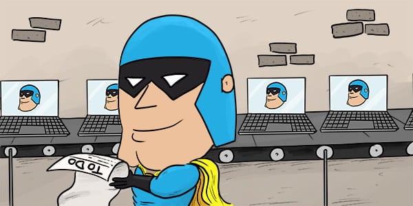 Cartoon - Dev Man To-Do List