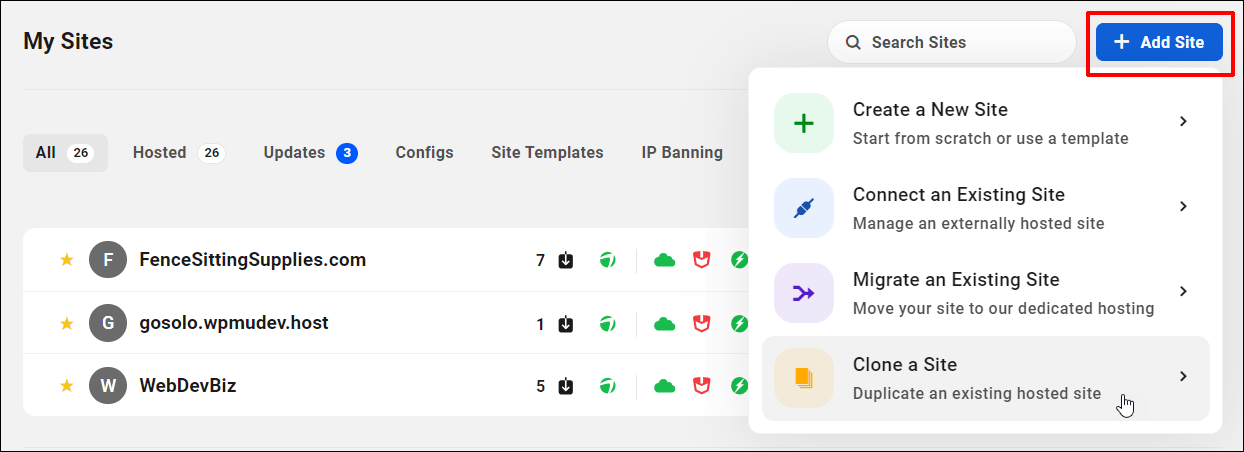 The Hub - Clone Existing Website