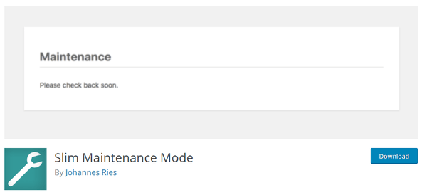 Slim Maintenance Mode image