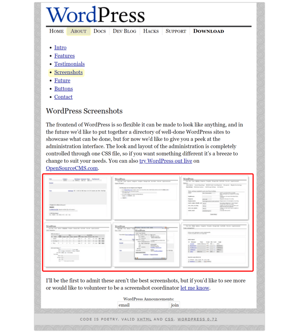 2003 About > Screenshots