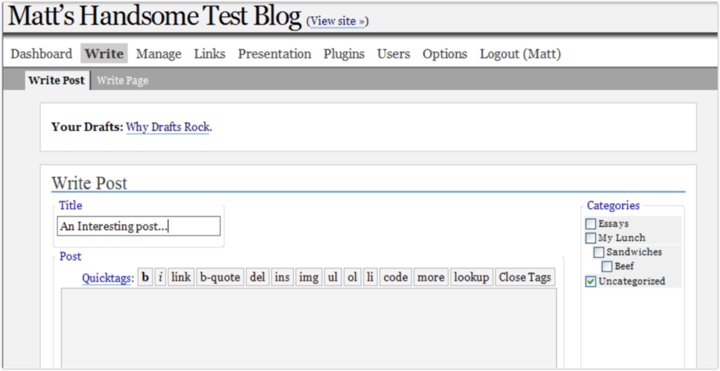 2005 Screenshot > Editor