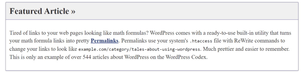 2006 Docs > Featured Article