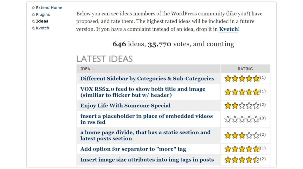2007 Extend > Ideas