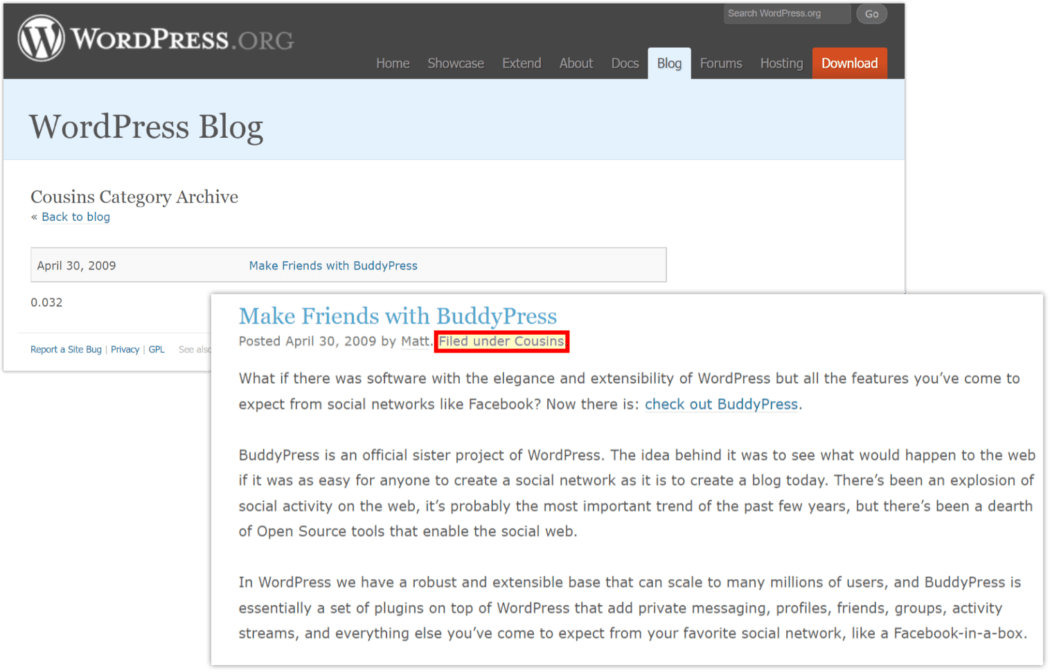 2009 Blog > Cousins