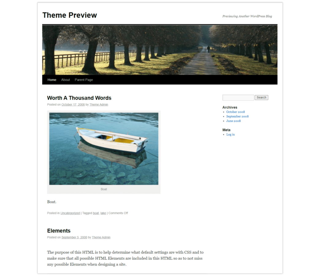 2010 > Twenty-Ten Theme
