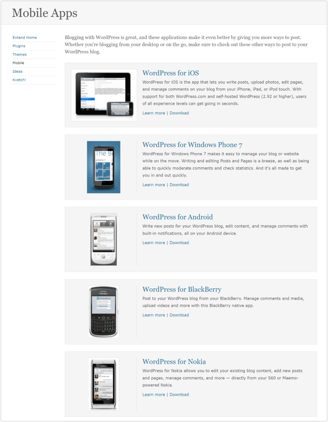 2011 Extend > Mobile