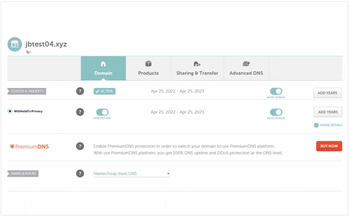 namecheap nameservers (orig)