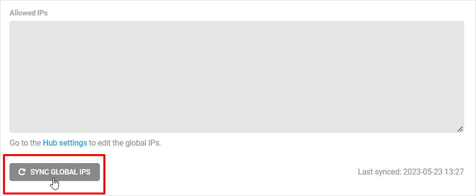 Defender Sync Global IPs