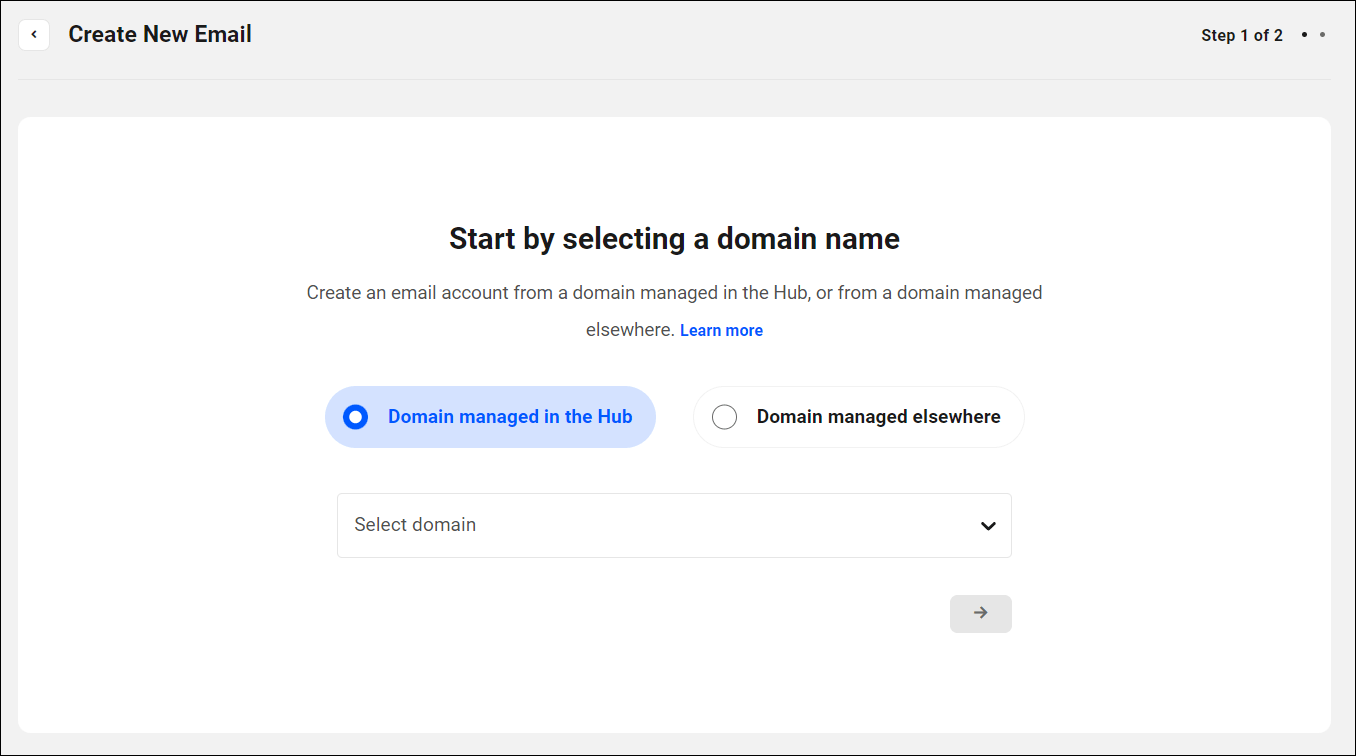Pro Email - create new email screen