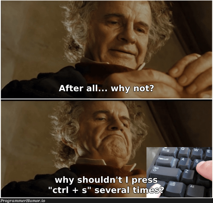 Just to be on the safe side I'll just save it again