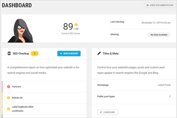Smart Crawl WordPress SEO plugin.