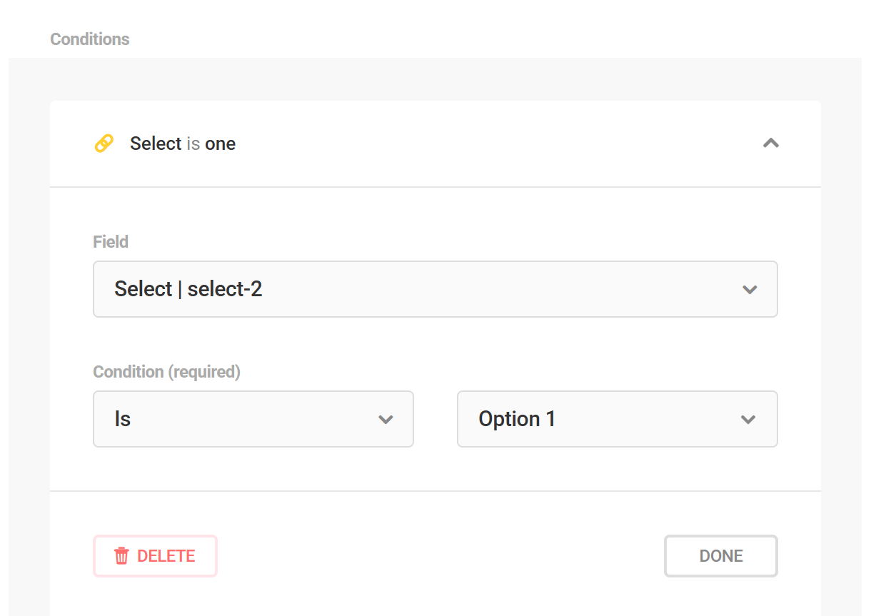 Configure conditions for form submission behavior in Forminator
