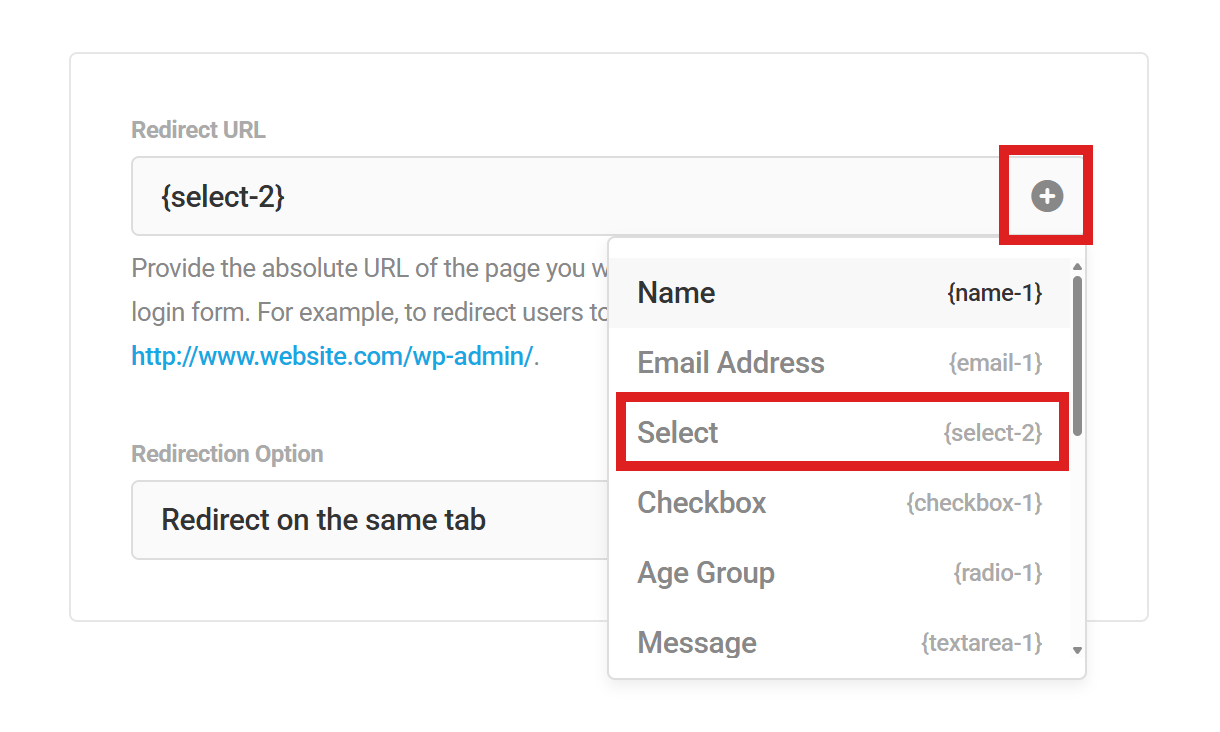 Dynamically redirect user after form submission