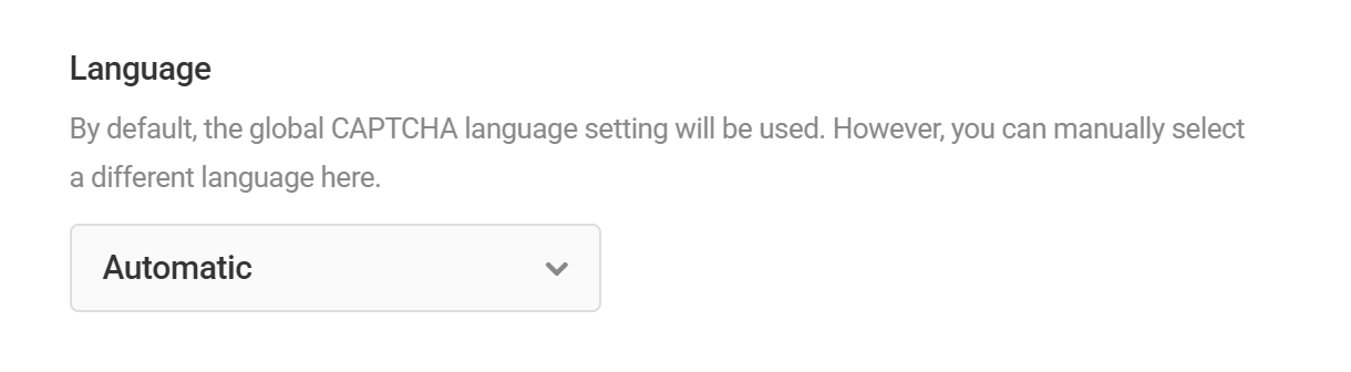 Set language for Google reCAPTCHA field in Forminator