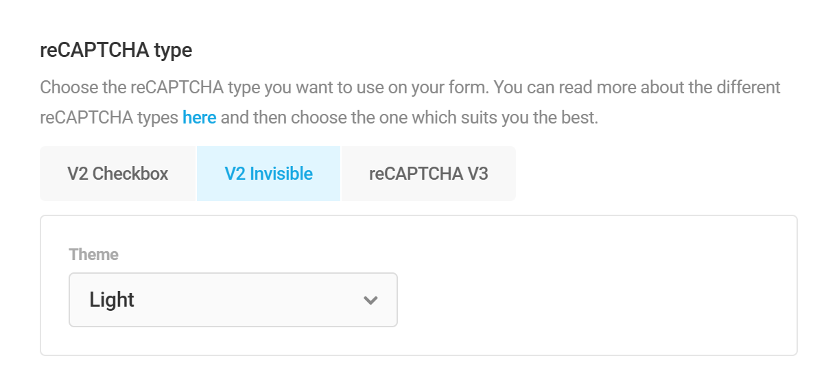 Using Google reCAPTCHA v2 invisible in a Forminator form