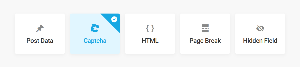 Add a Captcha field to a Forminator form