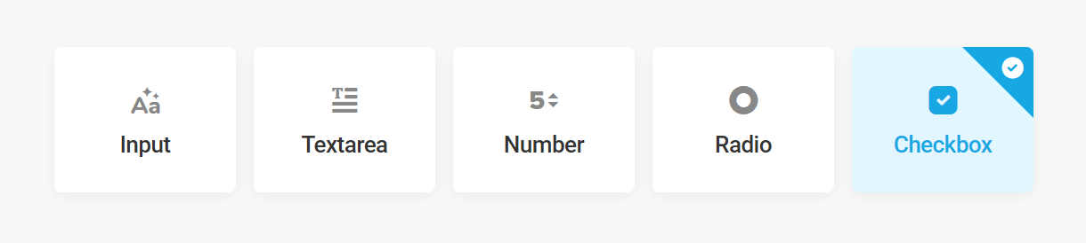 Add a Checkbox field to a form