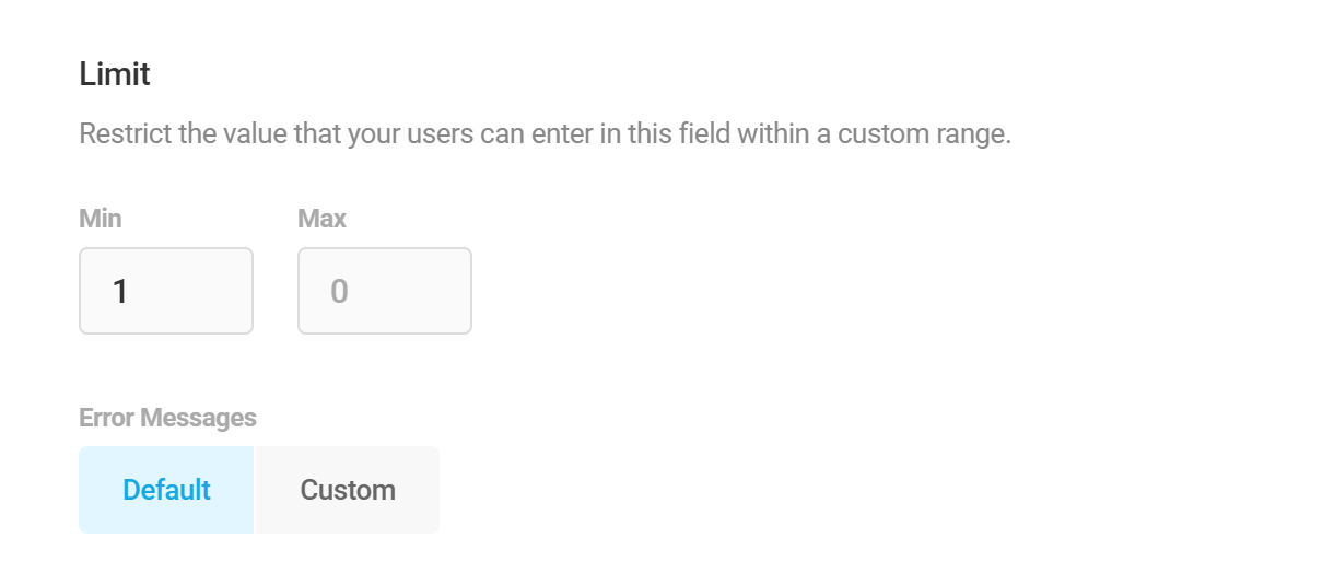 Edit Currency field settings in Forminator
