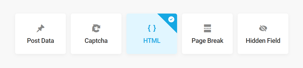 Add a HTML field to a form